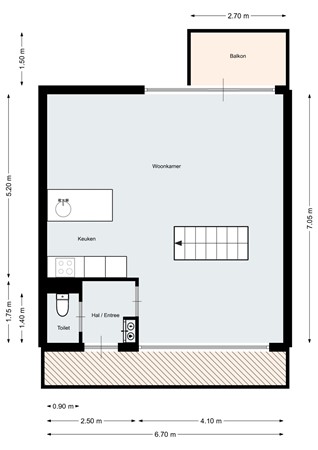 Floorplan - Franciscusberg 76, 4611 MZ Bergen op Zoom